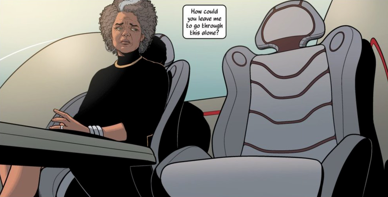 Laura contemplates loss in the series’ last issue.